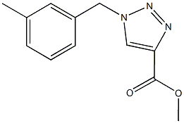 methyl 1-(3-methylbenzyl)-1H-1,2,3-triazole-4-carboxylate Struktur