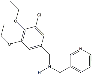 N-(3-chloro-4,5-diethoxybenzyl)-N-(3-pyridinylmethyl)amine Struktur