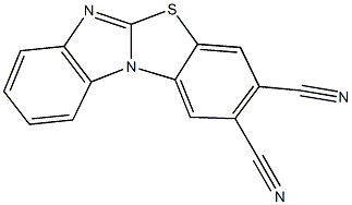 benzimidazo[2,1-b][1,3]benzothiazole-2,3-dicarbonitrile Struktur