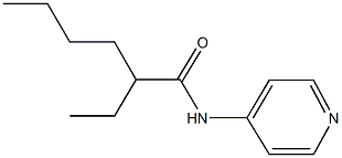 2-ethyl-N-(4-pyridinyl)hexanamide Struktur