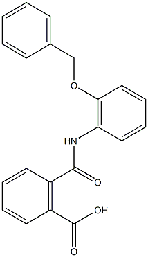 2-{[2-(benzyloxy)anilino]carbonyl}benzoic acid Struktur