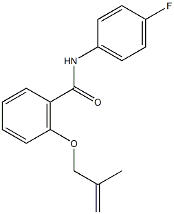 N-(4-fluorophenyl)-2-[(2-methyl-2-propenyl)oxy]benzamide Struktur