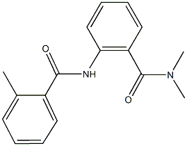 N,N-dimethyl-2-[(2-methylbenzoyl)amino]benzamide Struktur