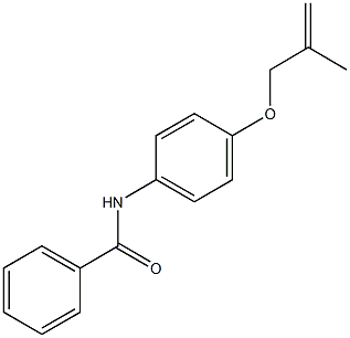 N-{4-[(2-methyl-2-propenyl)oxy]phenyl}benzamide Struktur