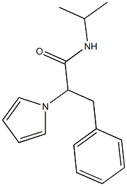 N-isopropyl-3-phenyl-2-(1H-pyrrol-1-yl)propanamide Struktur