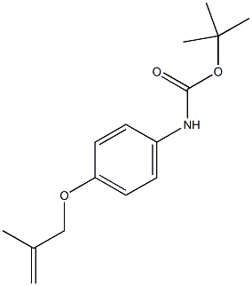 tert-butyl 4-[(2-methyl-2-propenyl)oxy]phenylcarbamate Struktur