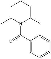 1-Benzoyl-2,6-dimethylpiperidine Struktur