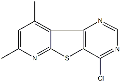 4-chloro-7,9-dimethylpyrido[3',2':4,5]thieno[3,2-d]pyrimidine Struktur