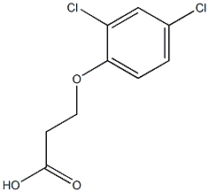 3-(2,4-dichlorophenoxy)propanoic acid Struktur