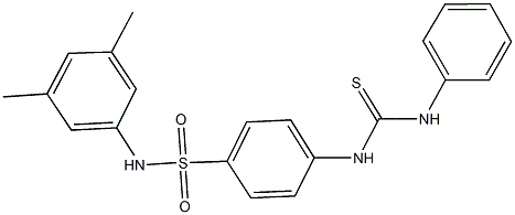 4-[(anilinocarbothioyl)amino]-N-(3,5-dimethylphenyl)benzenesulfonamide Struktur