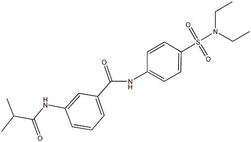 N-{4-[(diethylamino)sulfonyl]phenyl}-3-(isobutyrylamino)benzamide Struktur