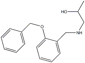 1-{[2-(benzyloxy)benzyl]amino}-2-propanol Struktur