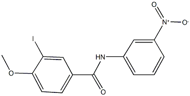 N-{3-nitrophenyl}-3-iodo-4-methoxybenzamide Struktur