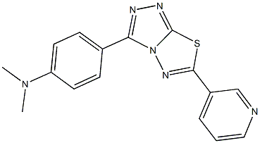 N,N-dimethyl-N-{4-[6-(3-pyridinyl)[1,2,4]triazolo[3,4-b][1,3,4]thiadiazol-3-yl]phenyl}amine Struktur