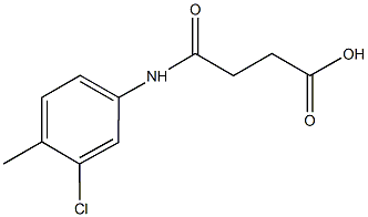 4-(3-chloro-4-methylanilino)-4-oxobutanoic acid Struktur