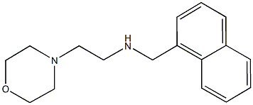 N-[2-(4-morpholinyl)ethyl]-N-(1-naphthylmethyl)amine Struktur