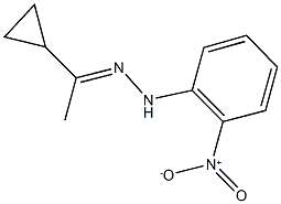 1-cyclopropylethanone {2-nitrophenyl}hydrazone Struktur