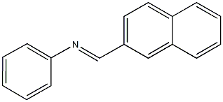 N-(2-naphthylmethylene)-N-phenylamine Struktur