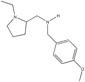 N-[(1-ethyl-2-pyrrolidinyl)methyl]-N-(4-methoxybenzyl)amine Struktur