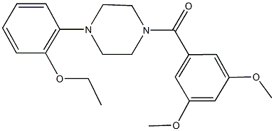 1-(3,5-dimethoxybenzoyl)-4-(2-ethoxyphenyl)piperazine Struktur