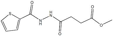 methyl 4-oxo-4-[2-(thien-2-ylcarbonyl)hydrazino]butanoate Struktur