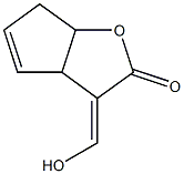 3-(hydroxymethylene)-3,3a,6,6a-tetrahydro-2H-cyclopenta[b]furan-2-one Struktur