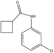 N-(3-chlorophenyl)cyclobutanecarboxamide Struktur