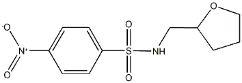 4-nitro-N-(tetrahydro-2-furanylmethyl)benzenesulfonamide Struktur