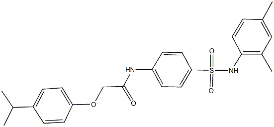 N-{4-[(2,4-dimethylanilino)sulfonyl]phenyl}-2-(4-isopropylphenoxy)acetamide Struktur