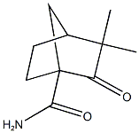 3,3-dimethyl-2-oxobicyclo[2.2.1]heptane-1-carboxamide Struktur