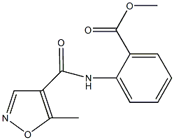 methyl 2-{[(5-methyl-4-isoxazolyl)carbonyl]amino}benzoate Struktur