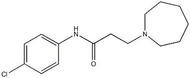 3-(1-azepanyl)-N-(4-chlorophenyl)propanamide Struktur