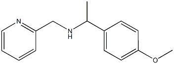 N-[1-(4-methoxyphenyl)ethyl]-N-(2-pyridinylmethyl)amine Struktur