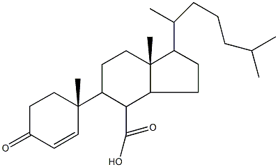 1-(1,5-dimethylhexyl)-7a-methyl-5-(1-methyl-4-oxo-2-cyclohexen-1-yl)octahydro-1H-indene-4-carboxylic acid Struktur