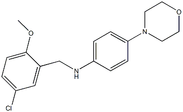 N-(5-chloro-2-methoxybenzyl)-N-[4-(4-morpholinyl)phenyl]amine Struktur