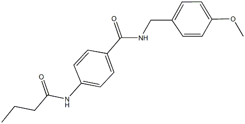 4-(butyrylamino)-N-(4-methoxybenzyl)benzamide Struktur