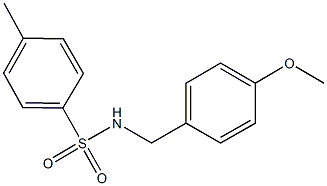 N-(4-methoxybenzyl)-4-methylbenzenesulfonamide Struktur