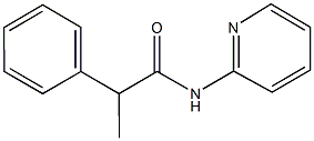 2-phenyl-N-pyridin-2-ylpropanamide Struktur