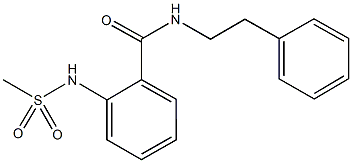 2-[(methylsulfonyl)amino]-N-(2-phenylethyl)benzamide Struktur