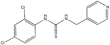 N-(2,4-dichlorophenyl)-N'-(4-pyridinylmethyl)thiourea Struktur