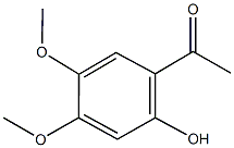 1-(2-hydroxy-4,5-dimethoxyphenyl)ethanone Struktur