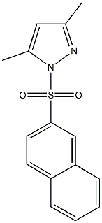 3,5-dimethyl-1-(2-naphthylsulfonyl)-1H-pyrazole Struktur