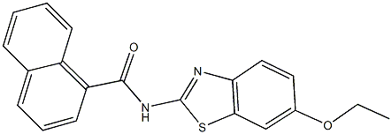 N-(6-ethoxy-1,3-benzothiazol-2-yl)-1-naphthamide Struktur