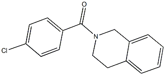 2-(4-chlorobenzoyl)-1,2,3,4-tetrahydroisoquinoline Struktur