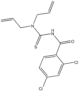 N,N-diallyl-N'-(2,4-dichlorobenzoyl)thiourea Struktur