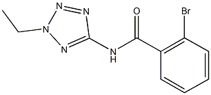 2-bromo-N-(2-ethyl-2H-tetraazol-5-yl)benzamide Struktur