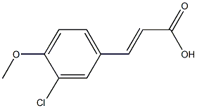 3-(3-chloro-4-methoxyphenyl)acrylic acid Struktur