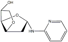 5-(2-pyridinylamino)hexahydrofuro[3,2-b]furan-3-ol Struktur