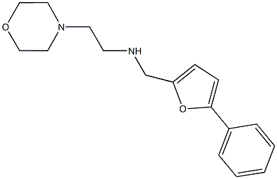 N-[2-(4-morpholinyl)ethyl]-N-[(5-phenyl-2-furyl)methyl]amine Struktur