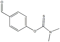 O-(4-formylphenyl) dimethylthiocarbamate Struktur